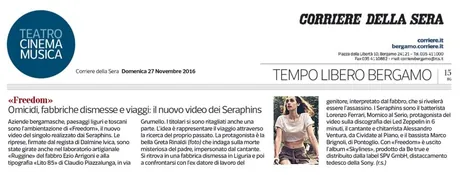 Ritaglio di giornale su Lorenzo Ferrari