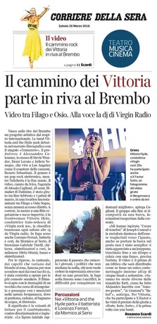 Ritaglio di giornale su Lorenzo Ferrari