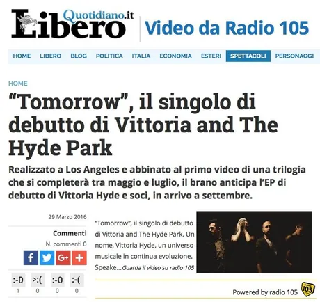 Ritaglio di giornale su Lorenzo Ferrari