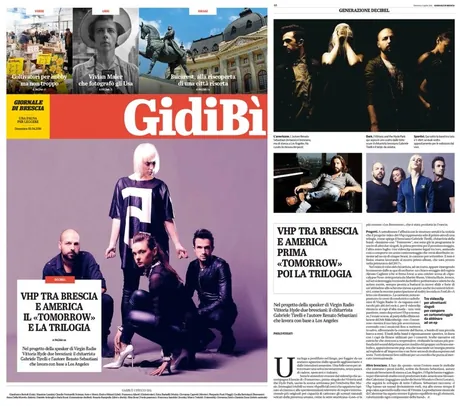 Ritaglio di giornale su Lorenzo Ferrari