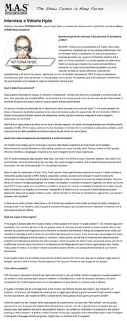 Ritaglio di giornale su Lorenzo Ferrari