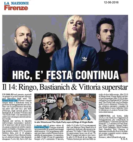 Ritaglio di giornale su Lorenzo Ferrari