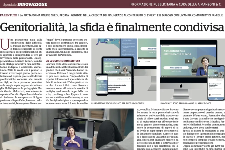 la Repubblica: Genitorialit&agrave;, la sfida &egrave; finalmente condivisa