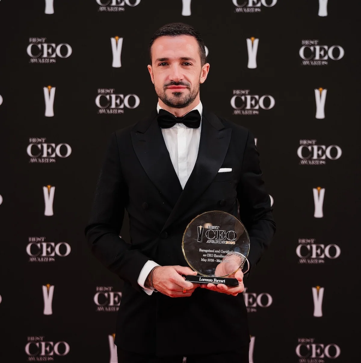 Lorenzo Ferrari ritira il Best CEO Awards 2026 a Madrid